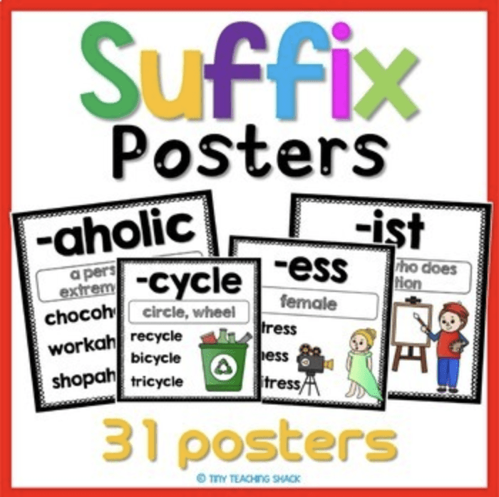 suffix posters