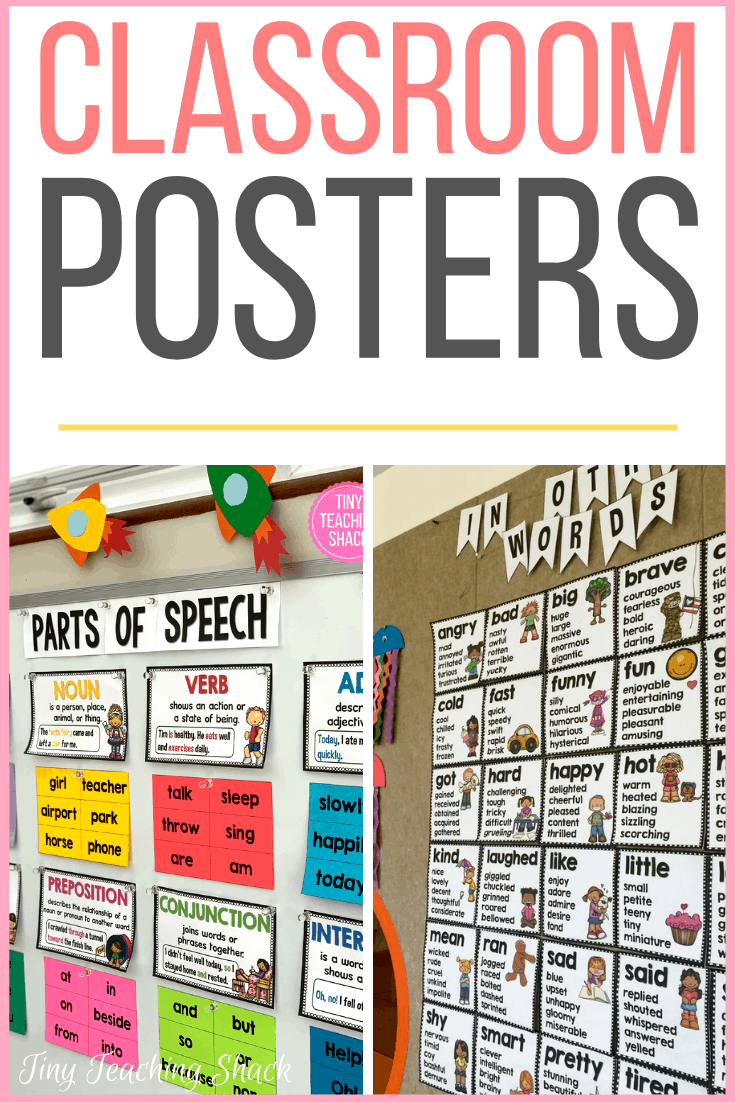 ELA and parts of speech posters for your classroom.