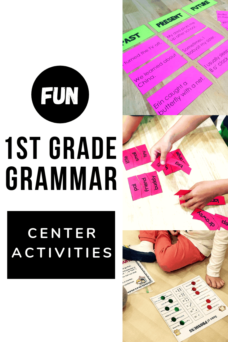 first grade grammar activities hands on learning
