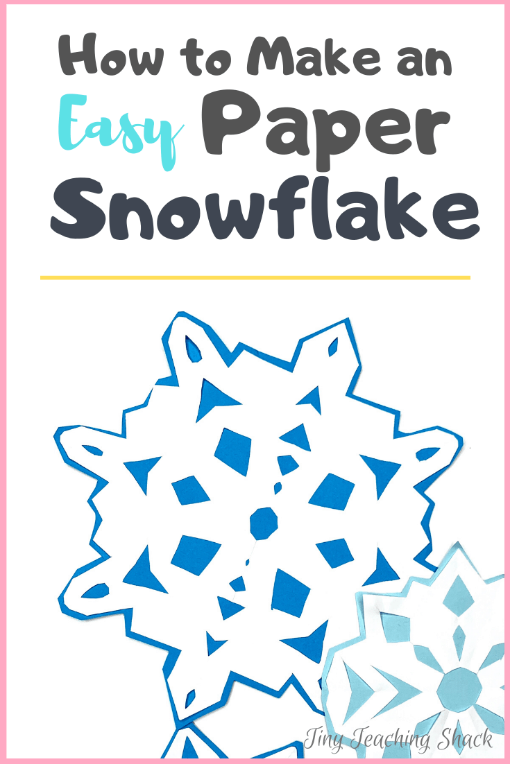 how to make an easy paper snowflake