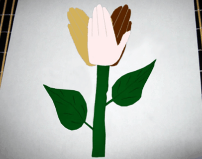 martin luther king art activity- hand flower