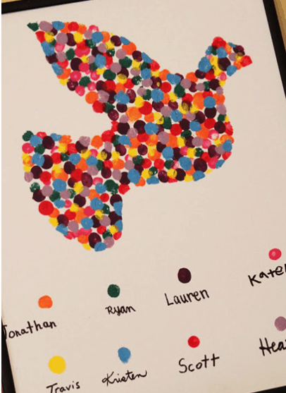 martin luther king art activity-colorful diversity bird arts and craft