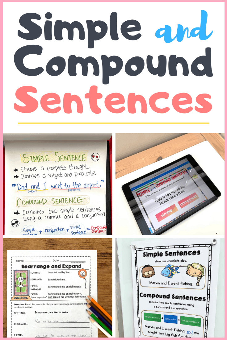 simple and compound sentence activities