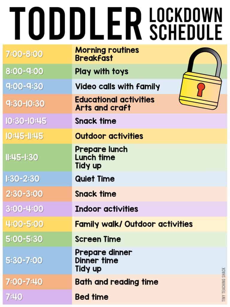 toddler schedule