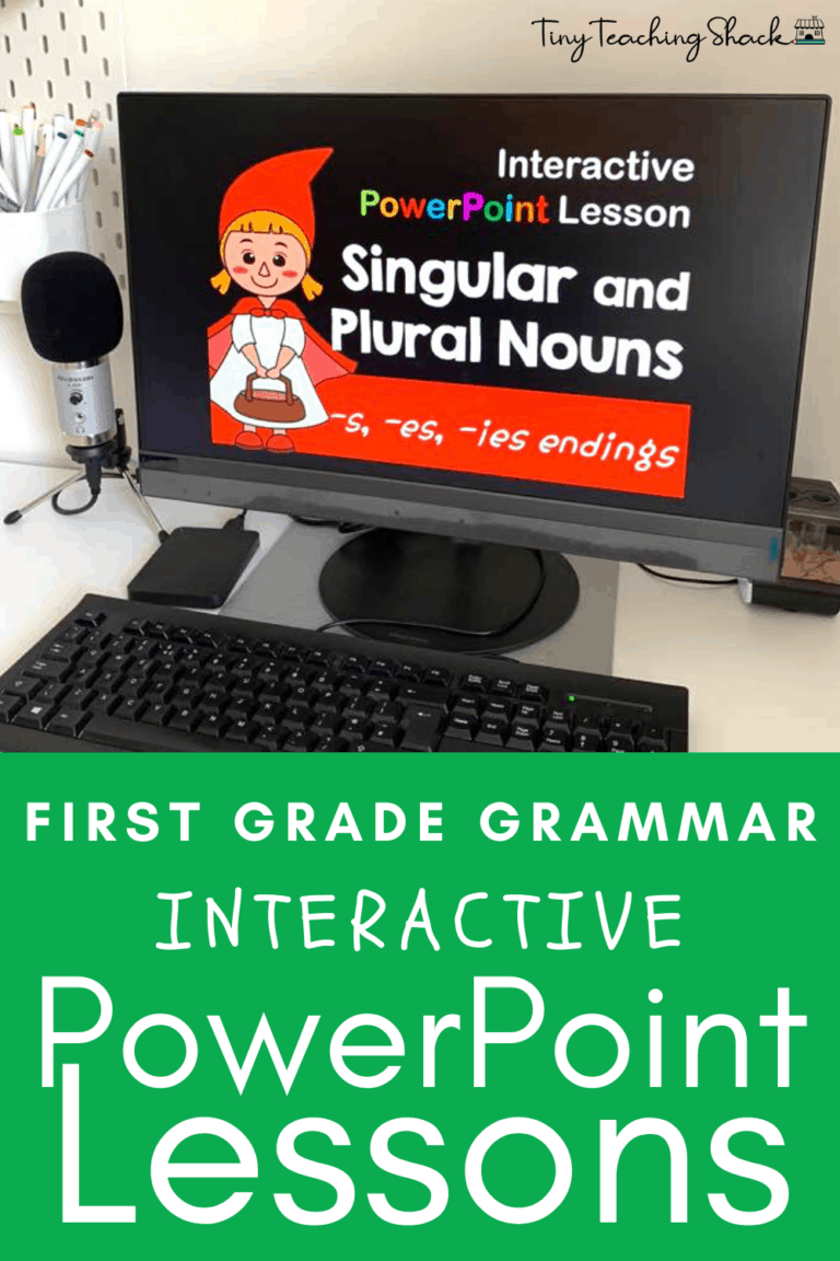 first grade and esol grammar and language PowerPoint lessons