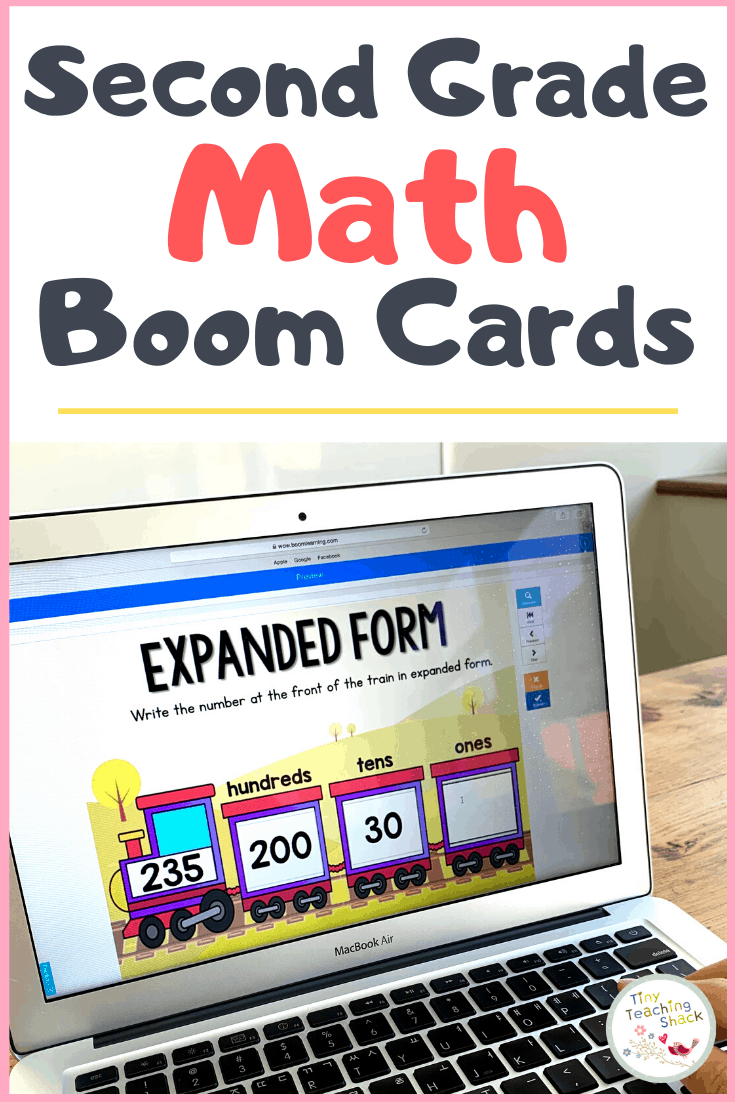 second grade math boom cards for the whole year