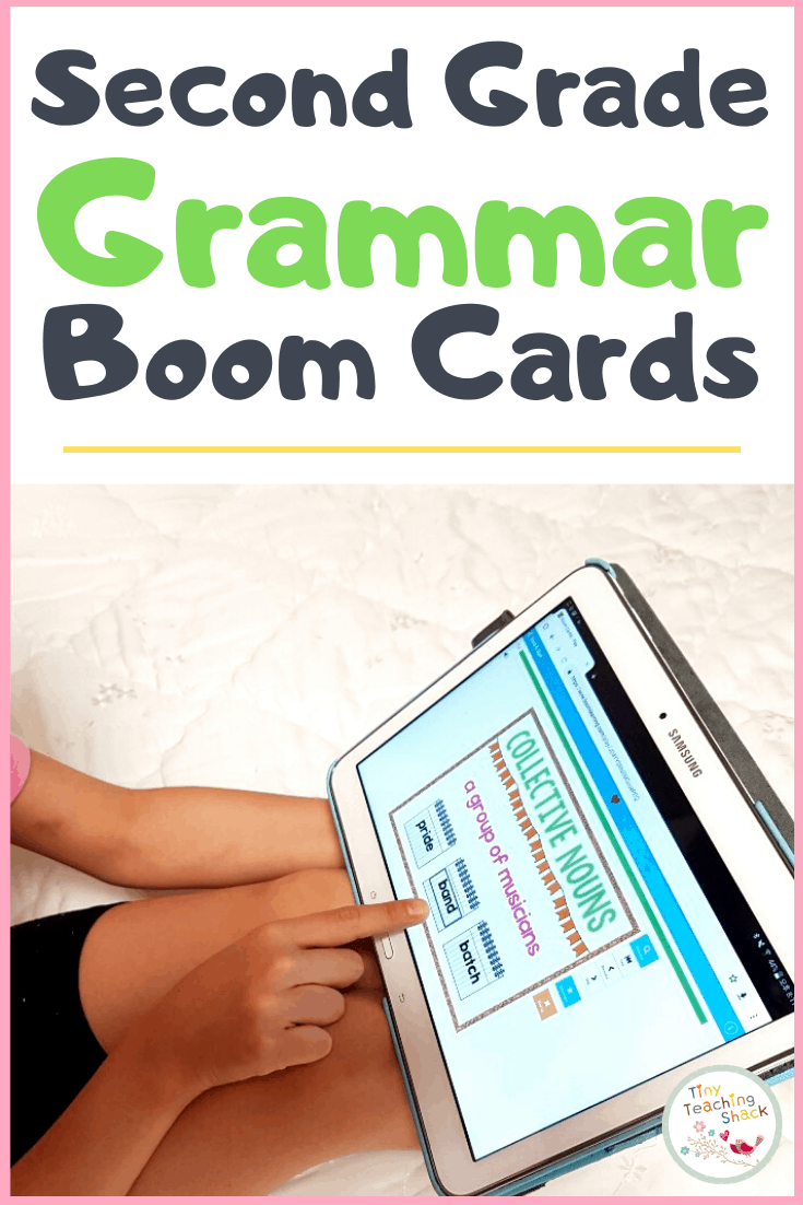 2nd grade grammar boom cards