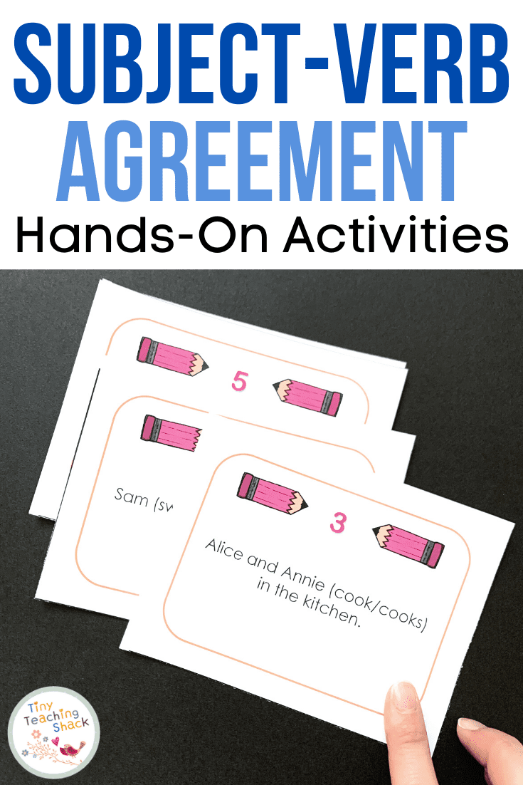 Subject Verb Agreement Grammar Activities