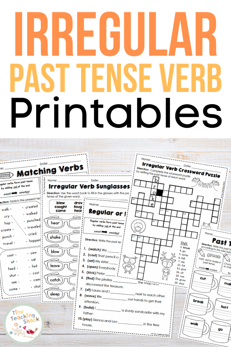 Irregular Past Tense Verbs Activities