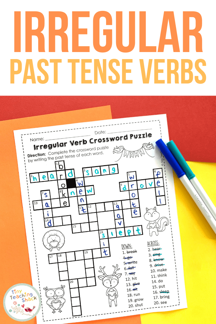 Irregular Past Tense Verbs worksheets