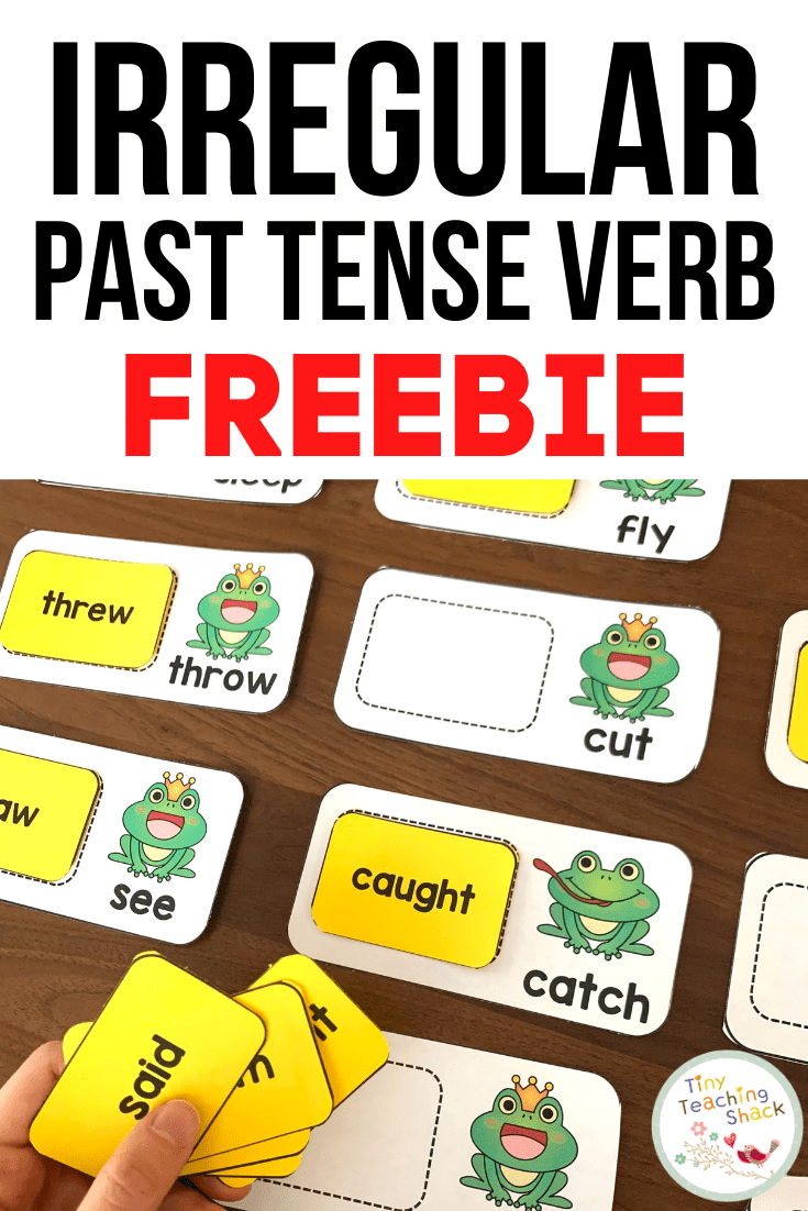 free irregular verb literacy center activity