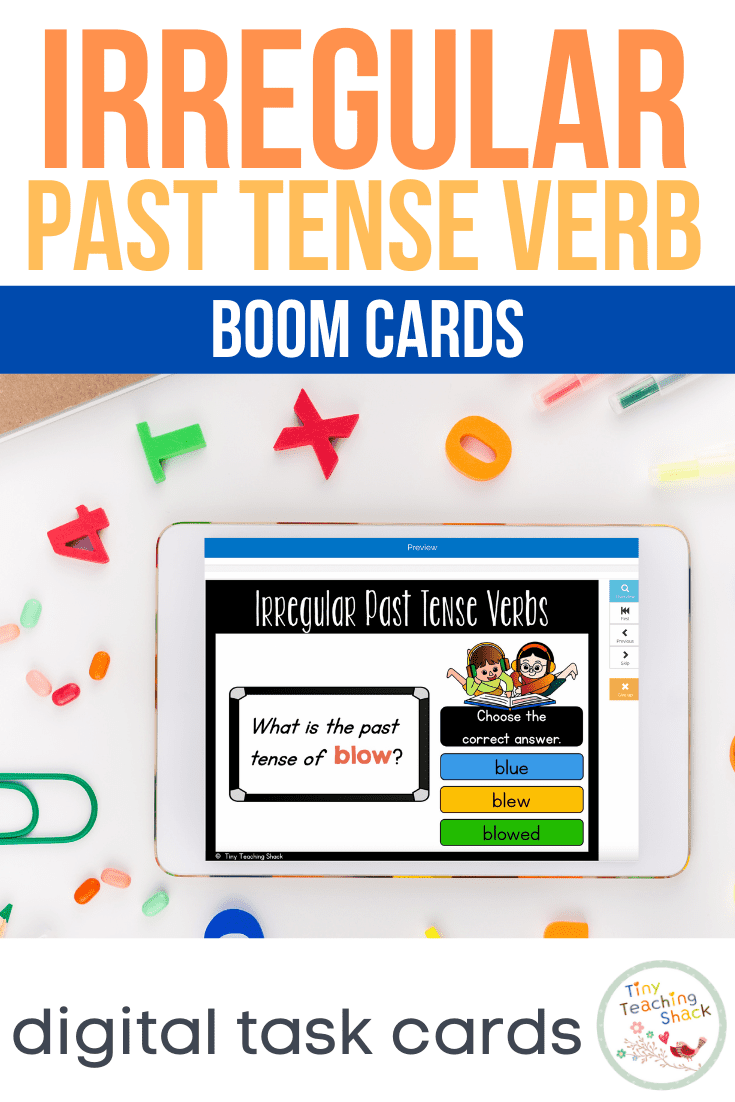 Irregular Past Tense Verb Boom Cards
