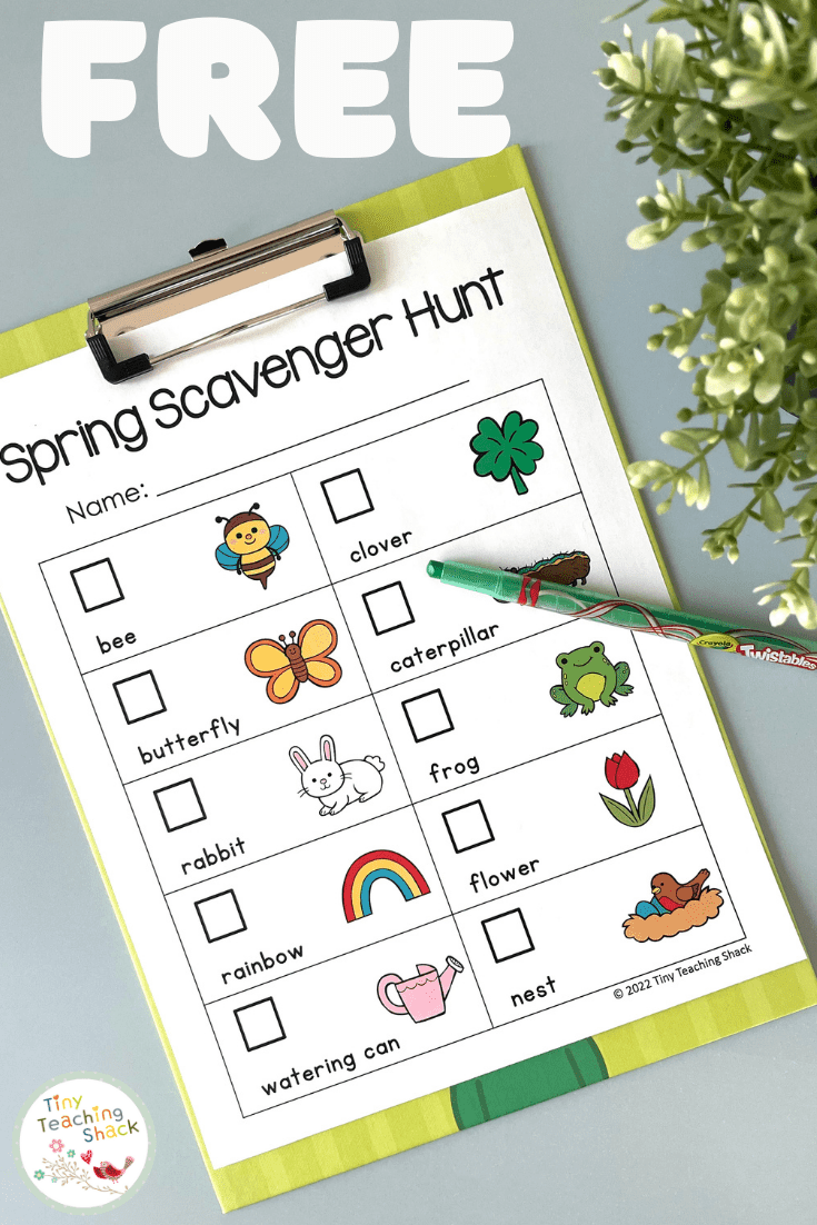 free spring scavanger hunt