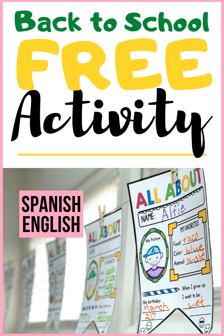 free back to school activity