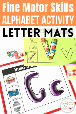 Alphabet Fine Motor Skills | Letter Mats is part of my Alphabet Fine Motor Skills Bundle. Students will have fun playing with Play-Doh or any other clay material to shaping the letter formation. You can get creative with the mats by using various manipulatives like blocks, Lego pieces, mini erasers, or pompom balls. You could even print it out for students to color, paint, or simply decorate with stickers. This is a great way to increase your students' letter recognition in a kid-friendly way. You can print this resource in color or black and white.