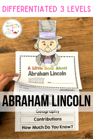 Abraham Lincoln Flip Book printables and posters