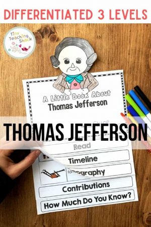 Thomas Jefferson Flip Book printables and posters