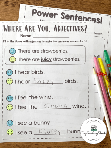 adjective worksheet