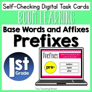 base words and affixes prefix boom cards