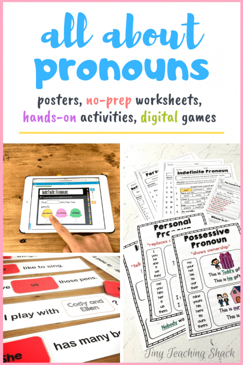 Pronoun Task Cards