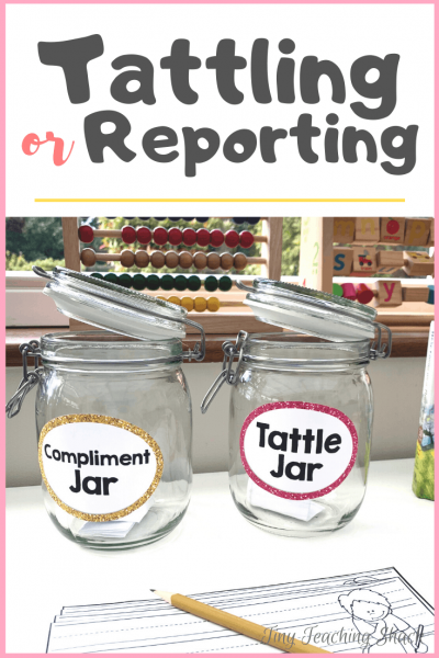 tattling or reporting activities