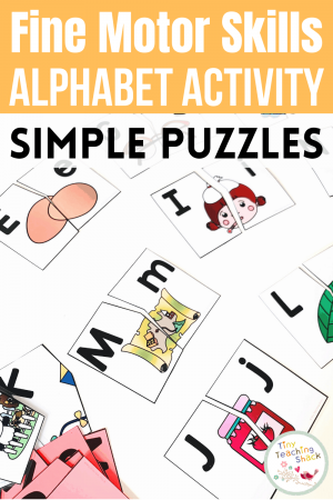 Alphabet Fine Motor Skills | Super Simple Puzzles is part of my Alphabet Fine Motor Skills Bundle. Students will have fun matching the capital letters with lowercase letters and practicing the beginning letter sounds. This is a great way to increase your students' letter recognition in a kid-friendly way. These puzzle pieces have very simple lines to be cut, making them efficient for teachers to prepare. You can print this resource in color or black and white.