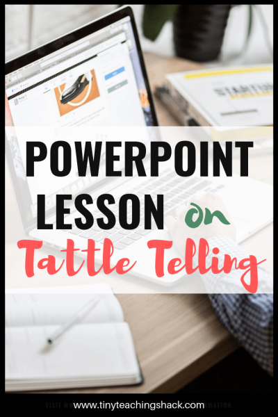 powerpoint lesson on tattle telling